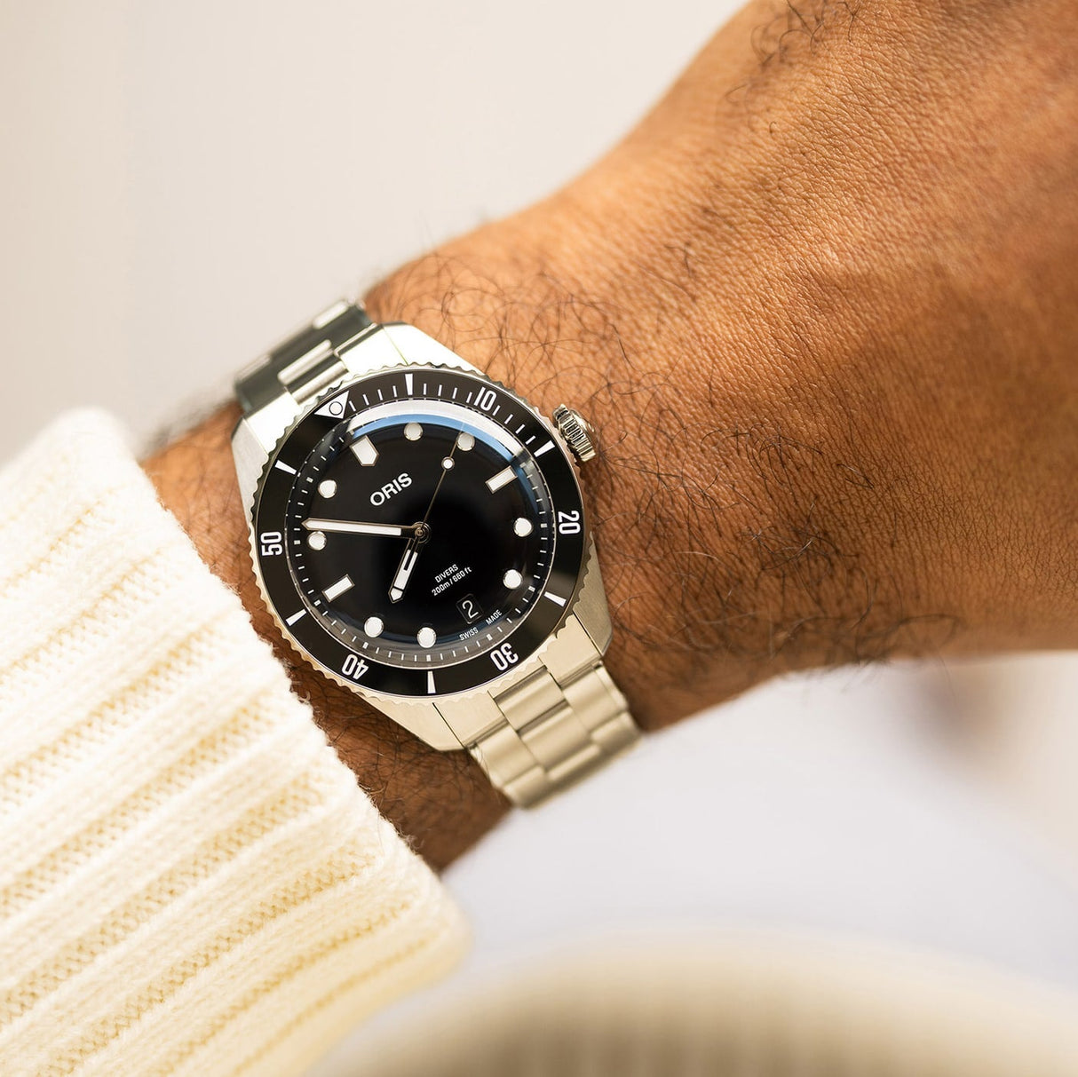 Divers Date Black- Set 39 mm-Orologi-ORIS-Gioielleria Granarelli