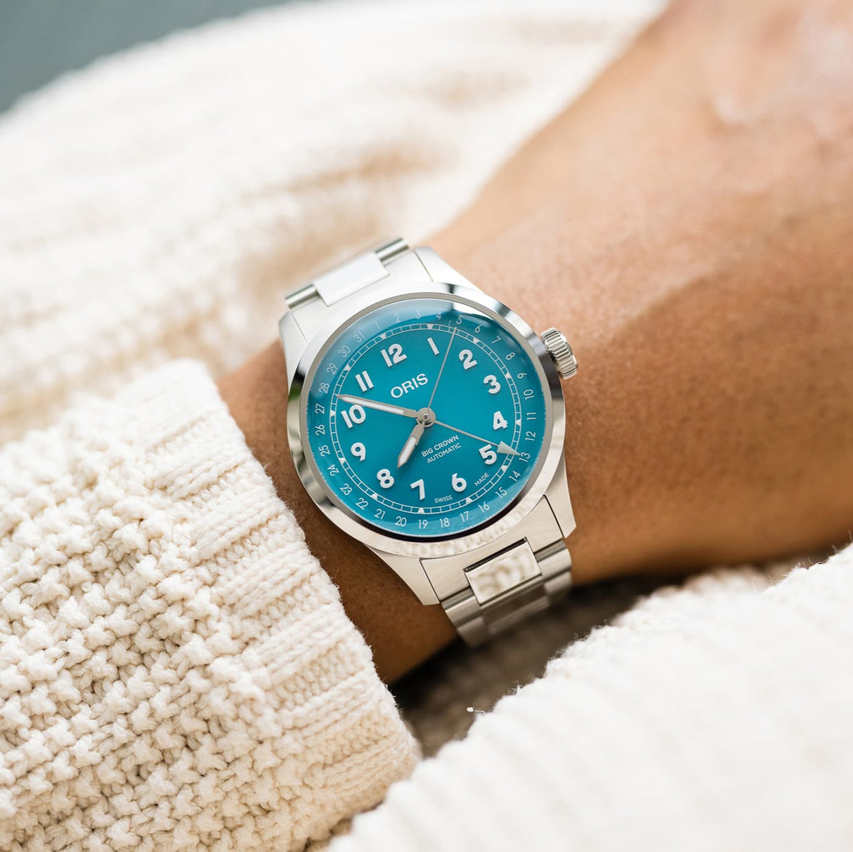 Big Crown Pointer Date Turchese 40mm-Orologi-ORIS-Gioielleria Granarelli