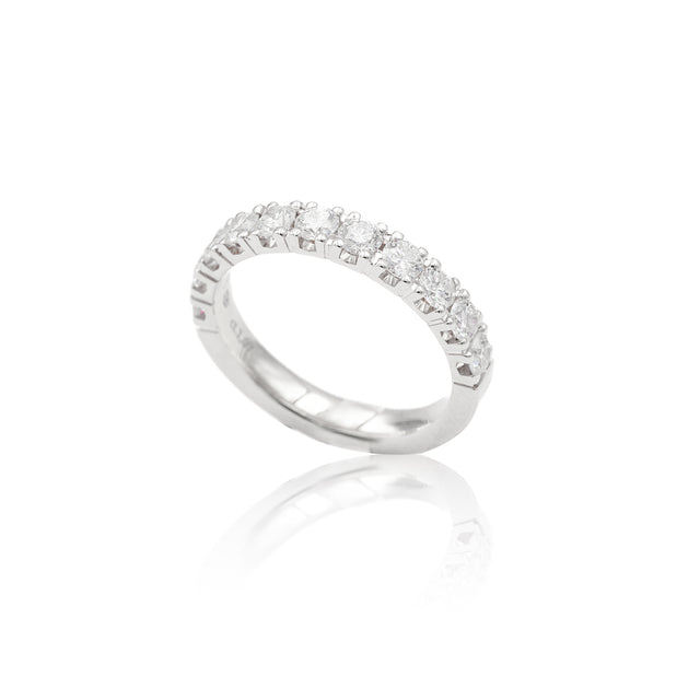 Anello Fedina Half Eternity Diamanti 1.07kt-Anelli-GRANARELLI-Gioielleria Granarelli