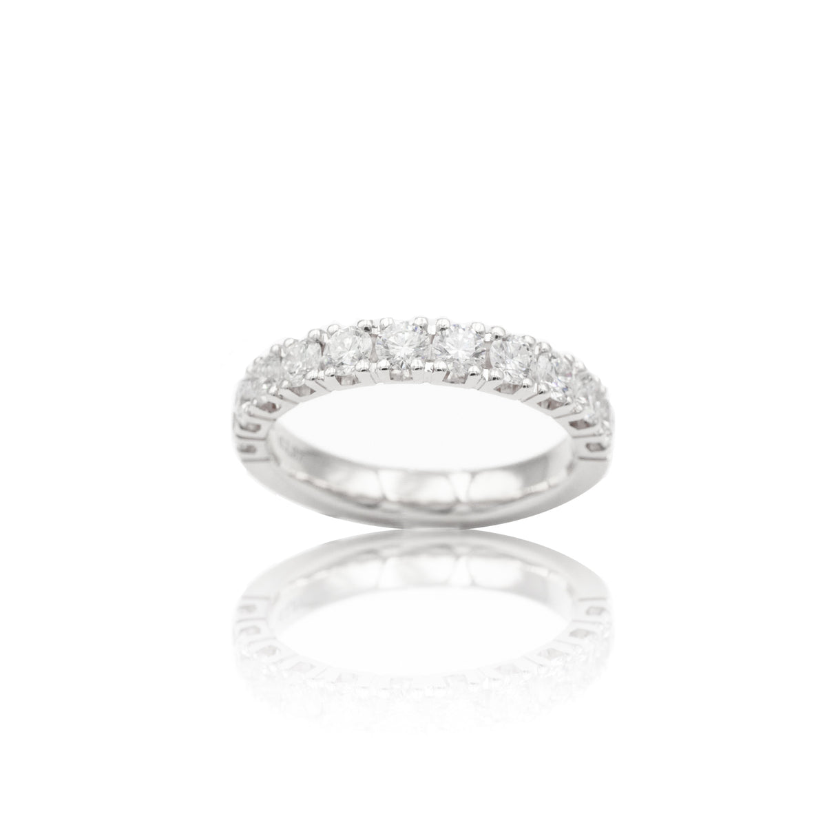 Anello Fedina Half Eternity Diamanti 1.08kt-Anelli-GRANARELLI-Gioielleria Granarelli