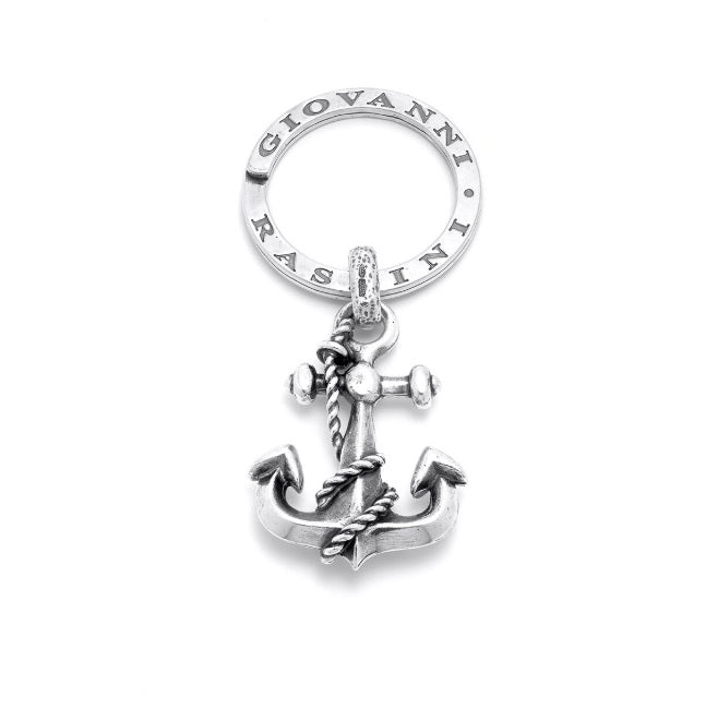 Portachiavi Ancora in Argento-RASPINI-Gioielleria Granarelli
