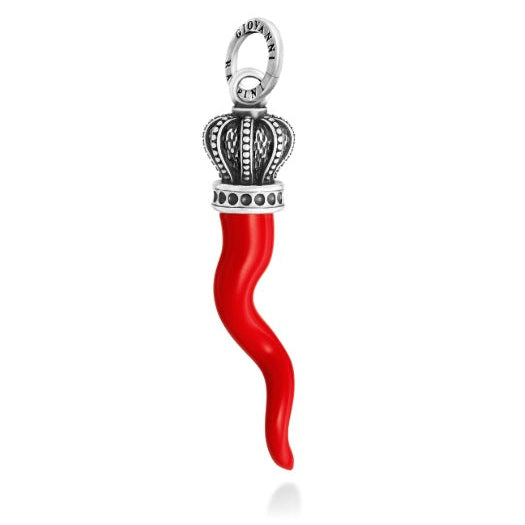 Charm Corno Rosso Corona