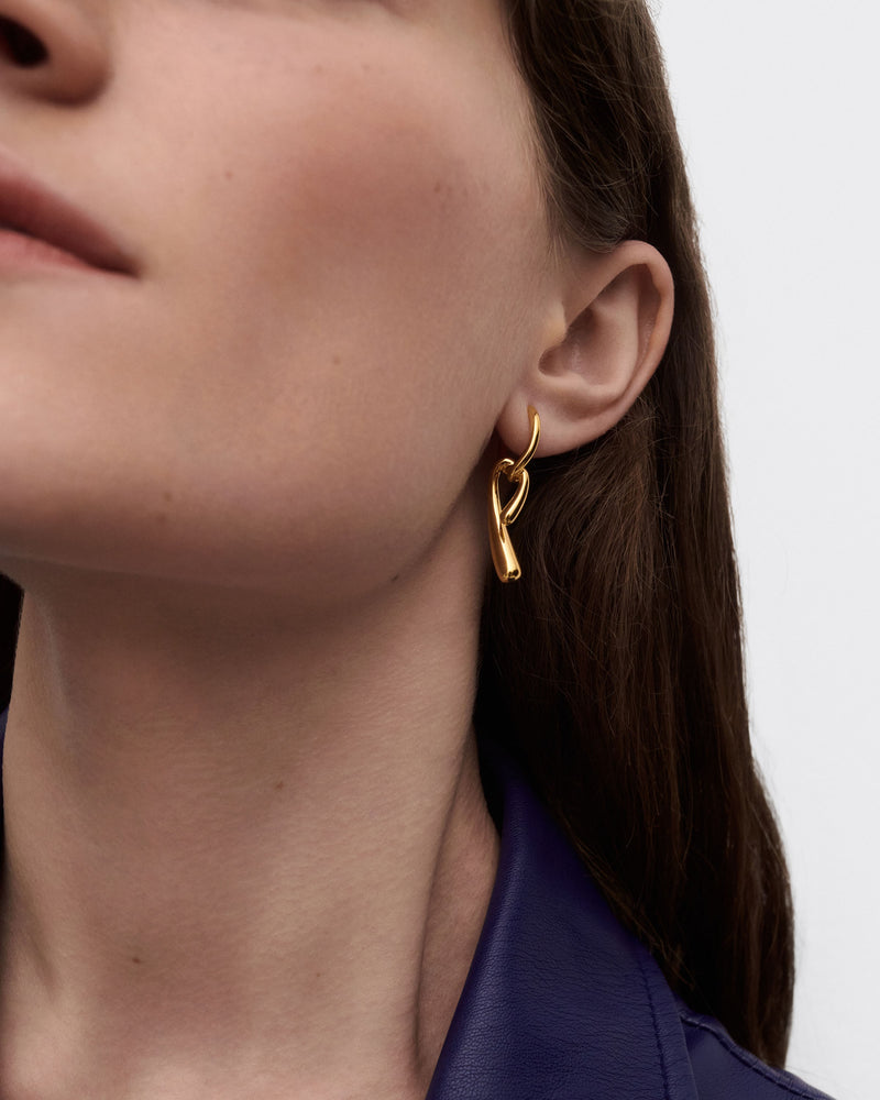 Orecchini a cerchio Twist