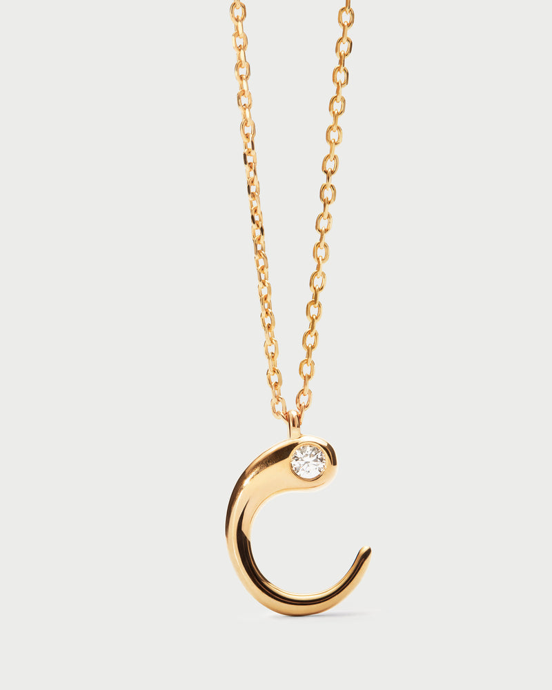 Collana con pendente iniziale C