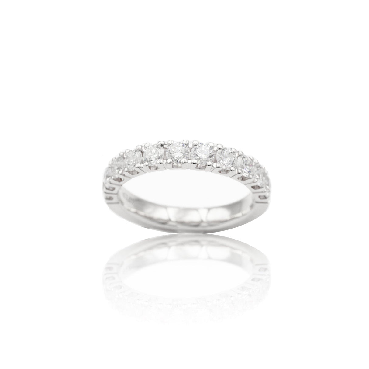 Anello Fedina Half Eternity Diamanti 0.58kt-Anelli-GRANARELLI-Gioielleria Granarelli