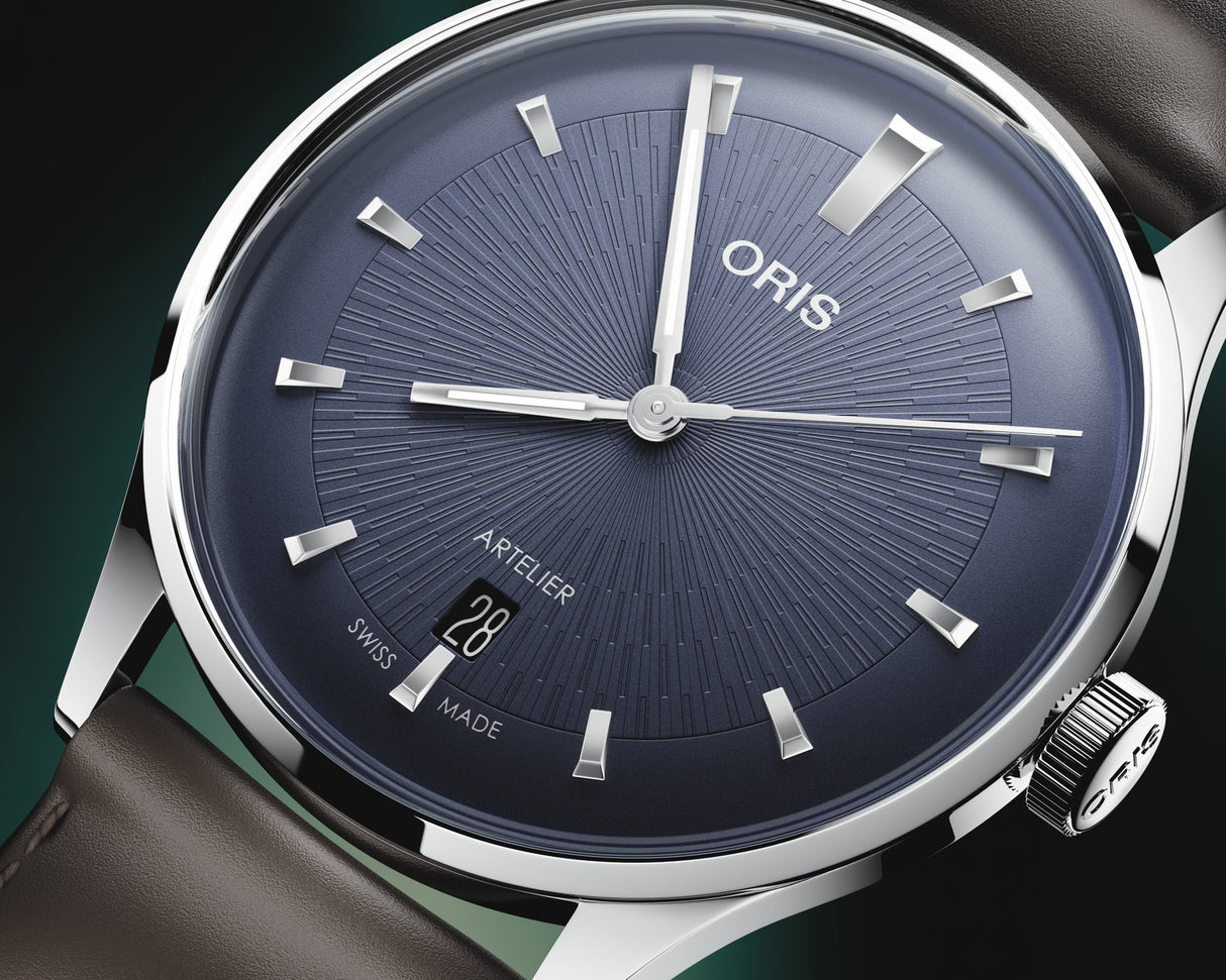 Artelier Date Automatico Blu Pelle 38mm
