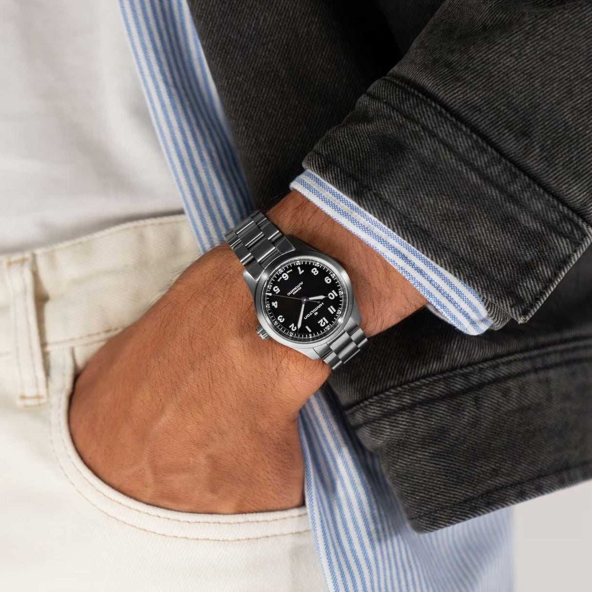 Khaki Field Titanium Limited Edition Engineered Garments 36 mm-Orologi-HAMILTON-Gioielleria Granarelli