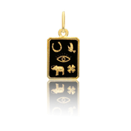 Ciondolo scaramantico in oro giallo-Ciondoli-GRANARELLI-Gioielleria Granarelli