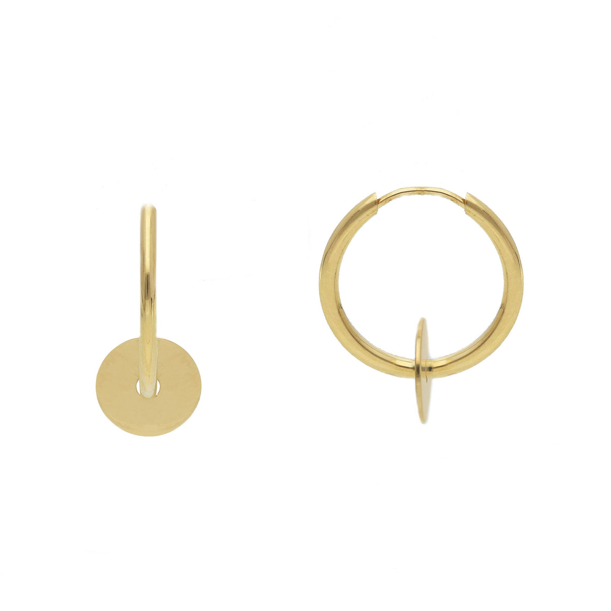 Orecchini Cerchi con piastra