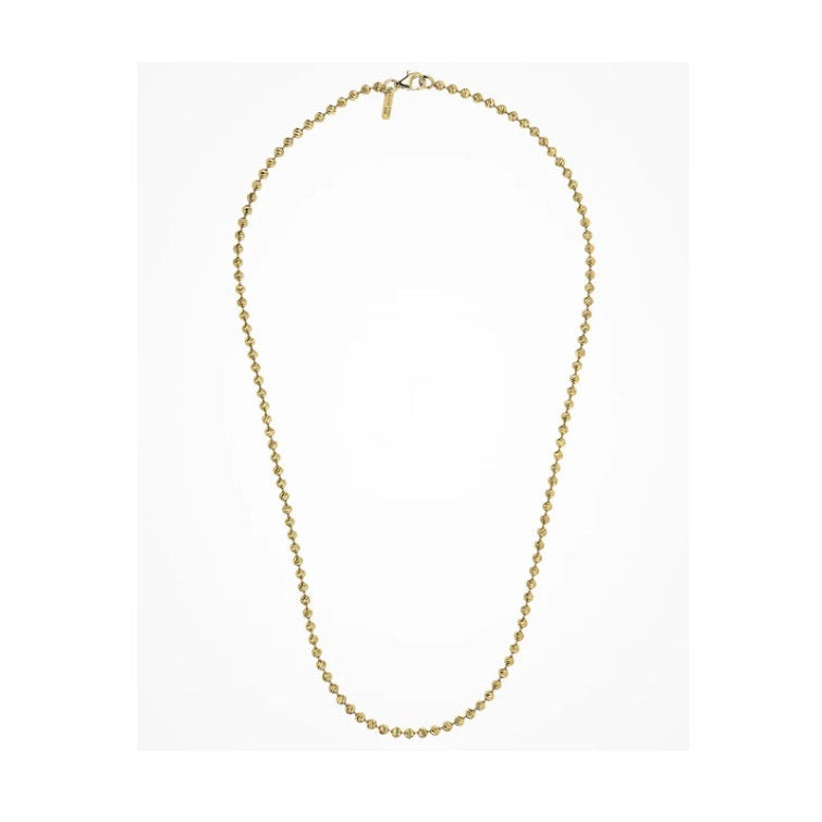 Collana in Argento Dorato Design Slash