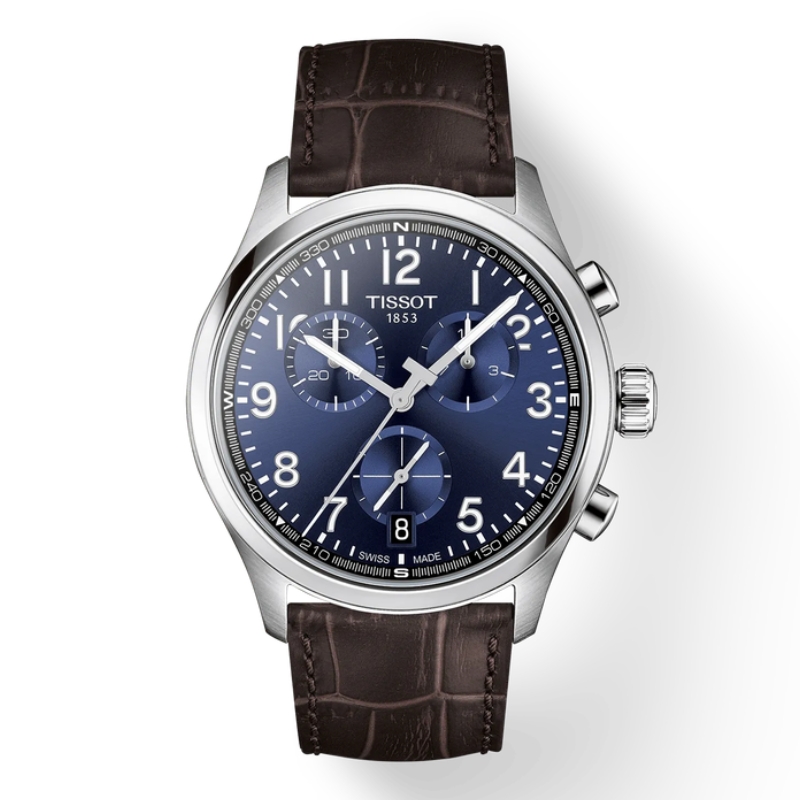 Chrono L Quarzo Blu Pelle 42mm