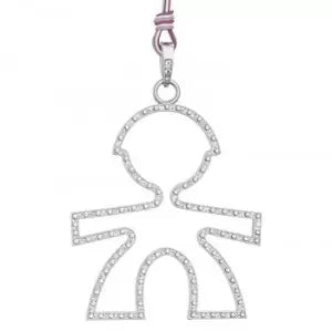 Girocollo Bimbo Silhouette Pavè Diamanti