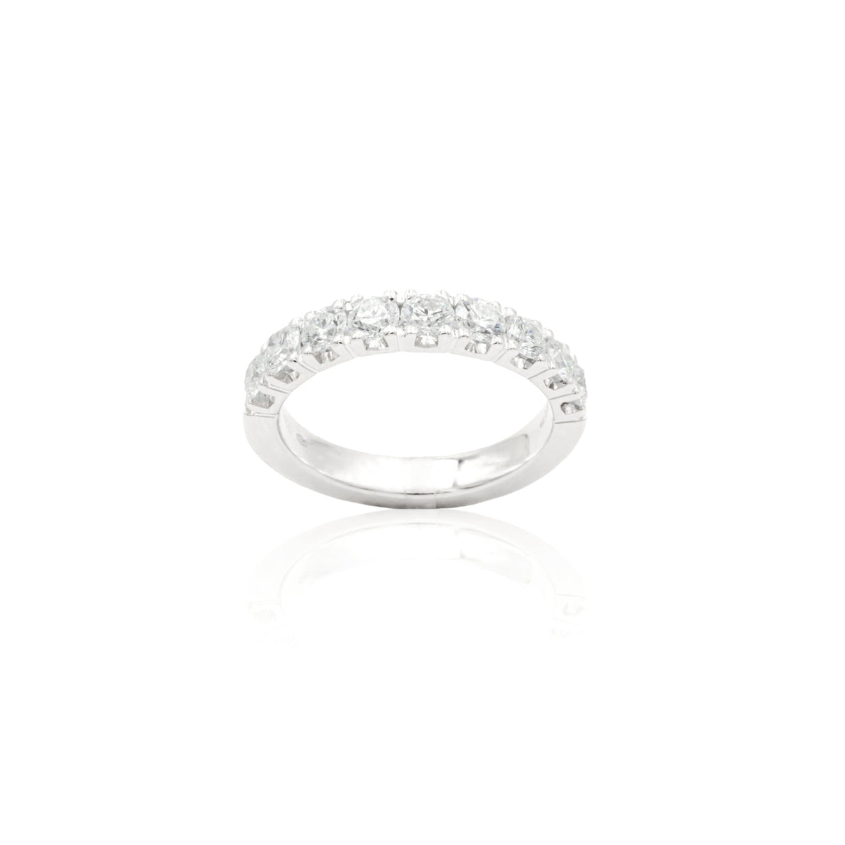 Anello Fedina Half Eternity Diamanti 1.33kt-Anelli-GRANARELLI-Gioielleria Granarelli