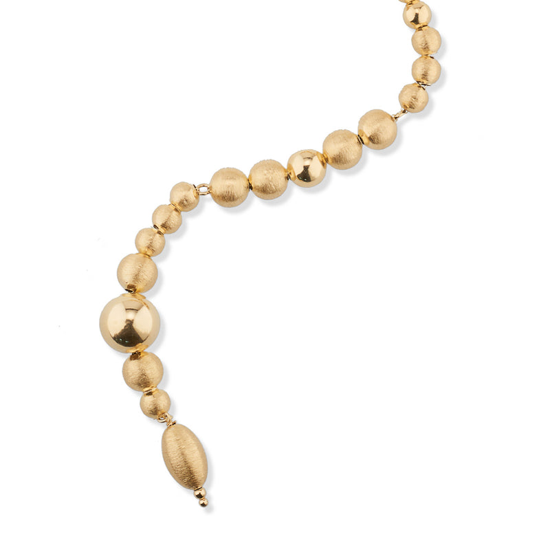 Collana Saba Sfere Setate 125cm