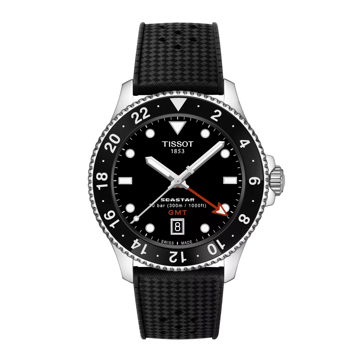 Seastar 1000 Quarzo GMT Nero 40mm