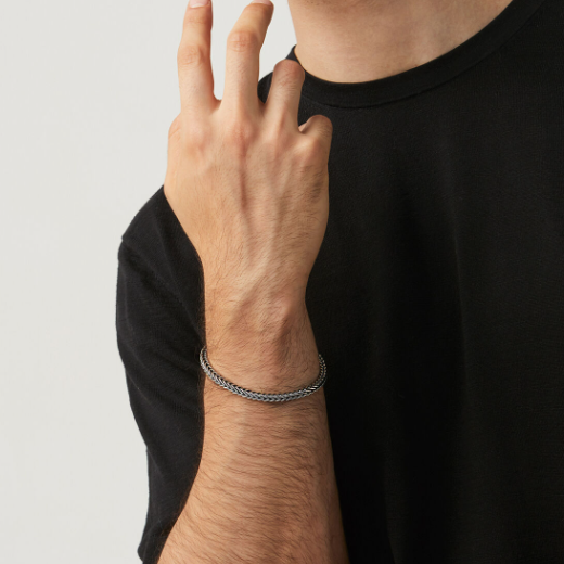 Bracciale Treccia Quadra cm. 21