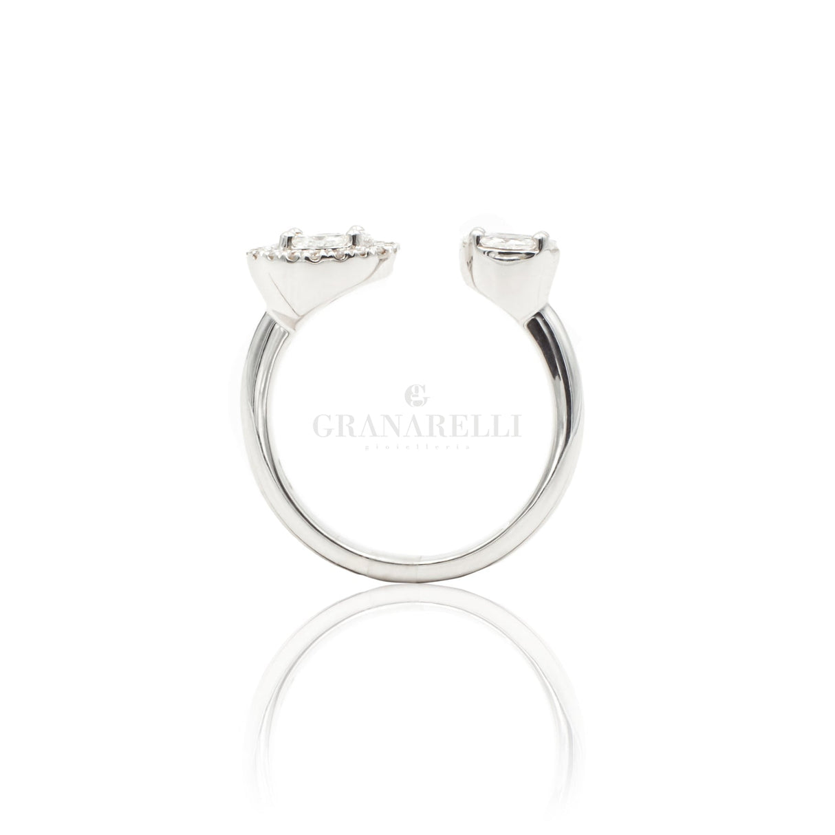 Anello Bilogy illusione con Diamanti In Oro Bianco-Anelli-CRIVELLI-13-Gioielleria Granarelli
