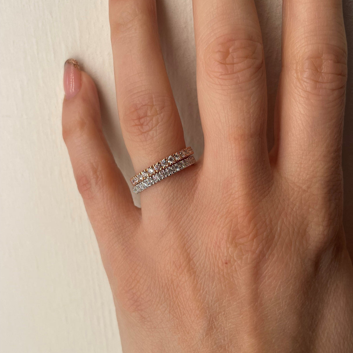 Anello Fedina con Diamanti 0.41kt in Oro Bianco-Anelli-GRANARELLI-13-Gioielleria Granarelli