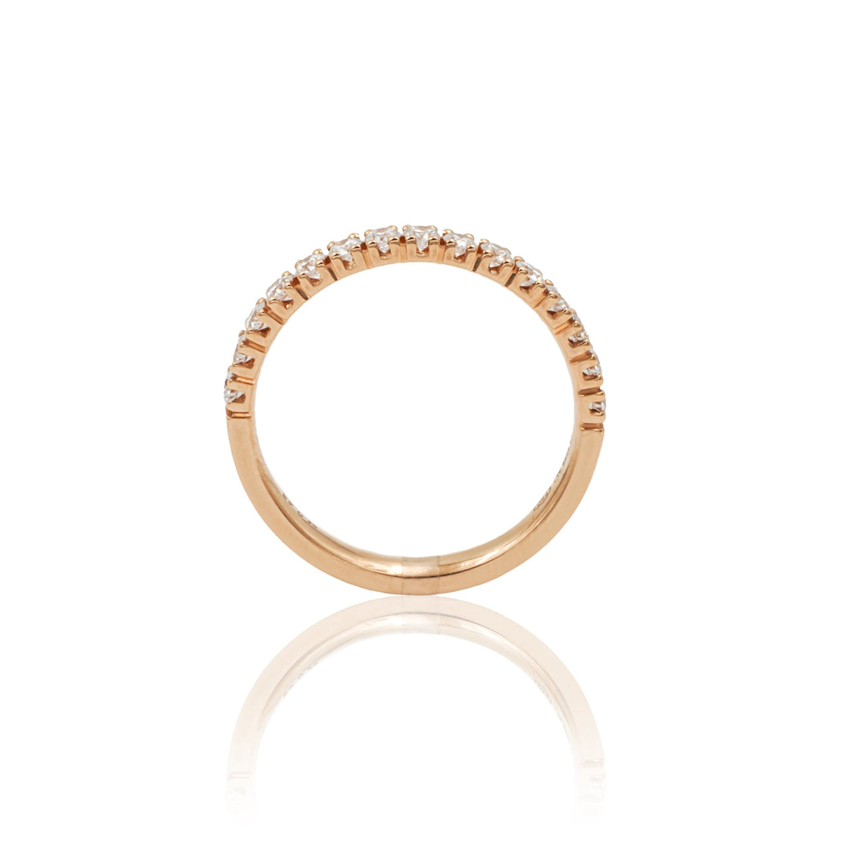 Anello Fedina con Diamanti 0.43kt in Oro Rosa-Anelli-GRANARELLI-13-Gioielleria Granarelli