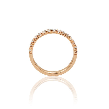 Anello Fedina con Diamanti 0.43kt in Oro Rosa-Anelli-GRANARELLI-13-Gioielleria Granarelli