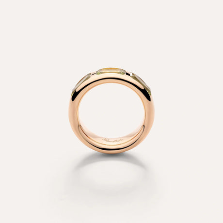 Anello Iconica Oro Rosa e Peridoto-Anelli-POMELLATO-Gioielleria Granarelli