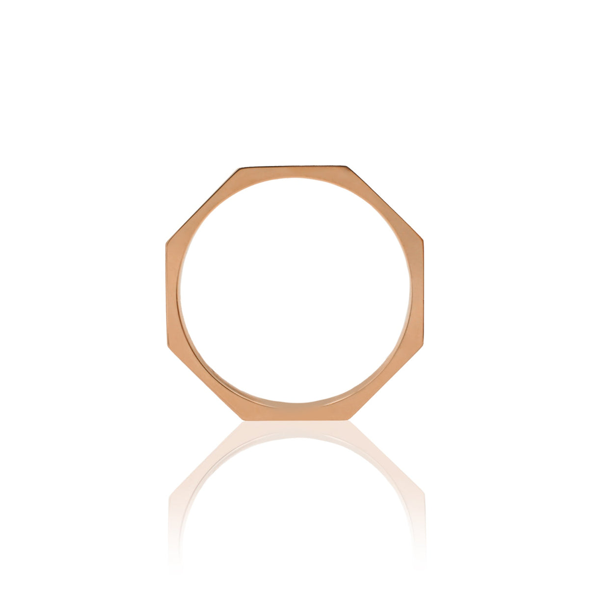 Anello Ottogonale In Oro Rosa-Anelli-GRANARELLI-12-Gioielleria Granarelli