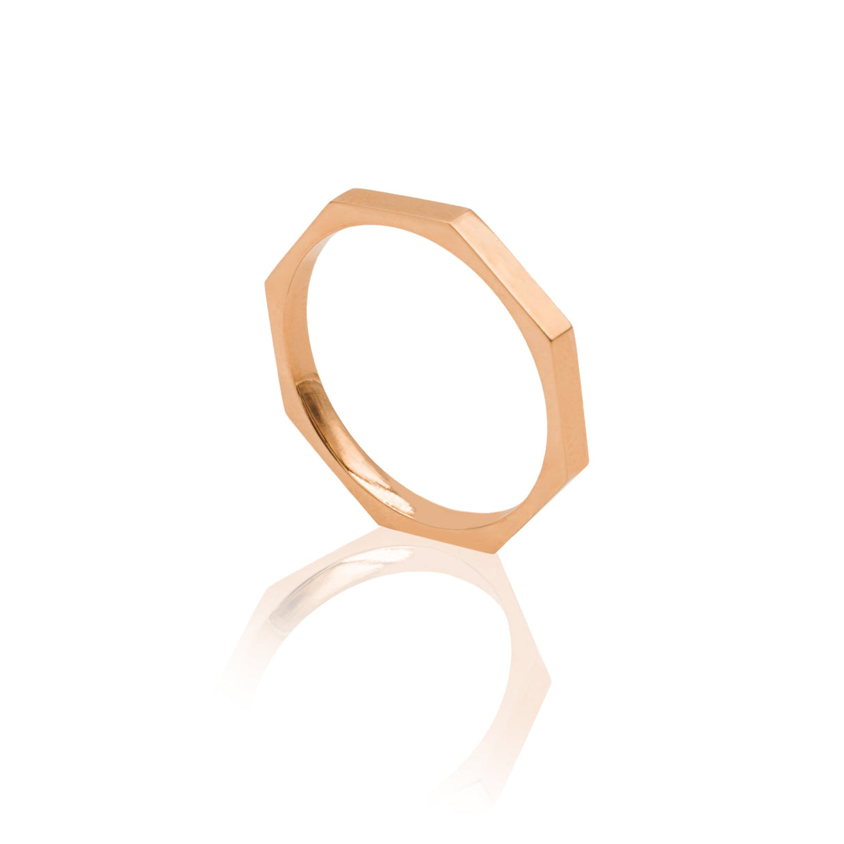 Anello Ottogonale In Oro Rosa-Anelli-GRANARELLI-12-Gioielleria Granarelli