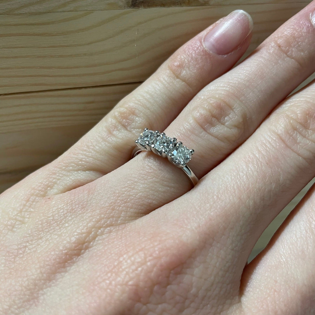 Anello Trilogy 0.91kt In Oro Bianco-Anelli-GRANARELLI-13-Gioielleria Granarelli