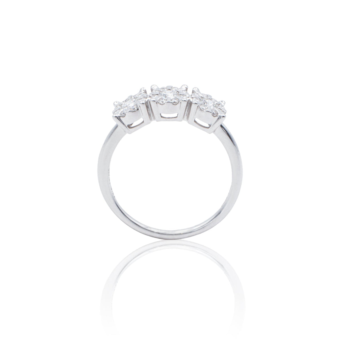 Anello Trilogy Illusione Diamanti Bianchi In Oro Bianco-Anelli-GRANARELLI-13-Gioielleria Granarelli