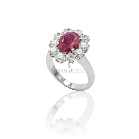 Anello con Rubino 3.23kt taglio Ovale e Diamanti-Anelli-CRIVELLI-15-Gioielleria Granarelli
