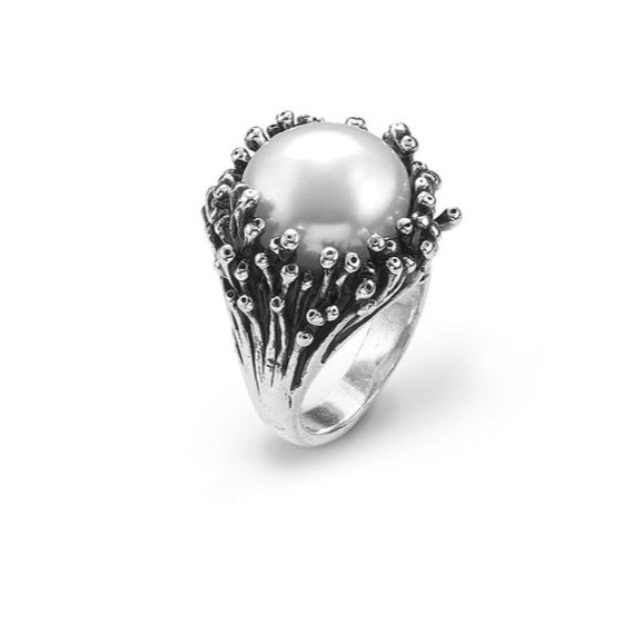 Anello Anemone e Perla