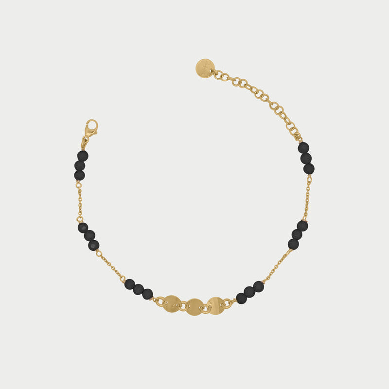 Bracciale catena zirconi Milky e Medaglie