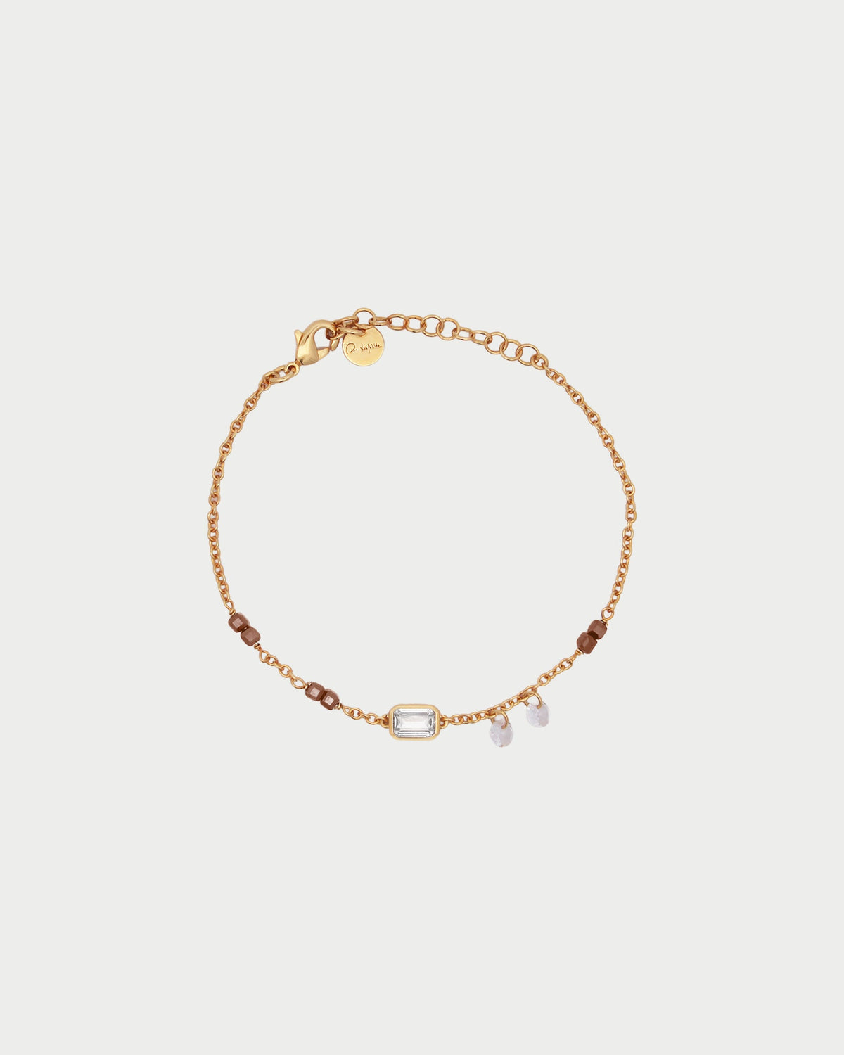 Bracciale Catena e Pietre Emerald Cut