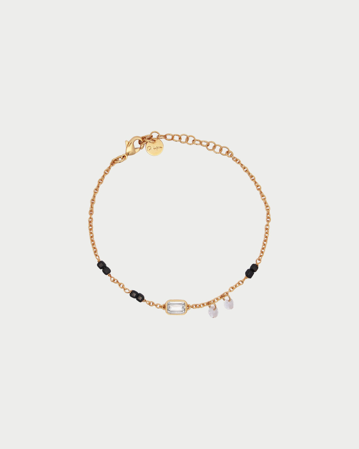 Bracciale Catena e Pietre Emerald Cut