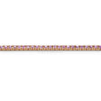 Bracciale Tennis Zaffiri Rosa in Oro Rosa-Bracciali-CRIVELLI-2.90kt-Gioielleria Granarelli