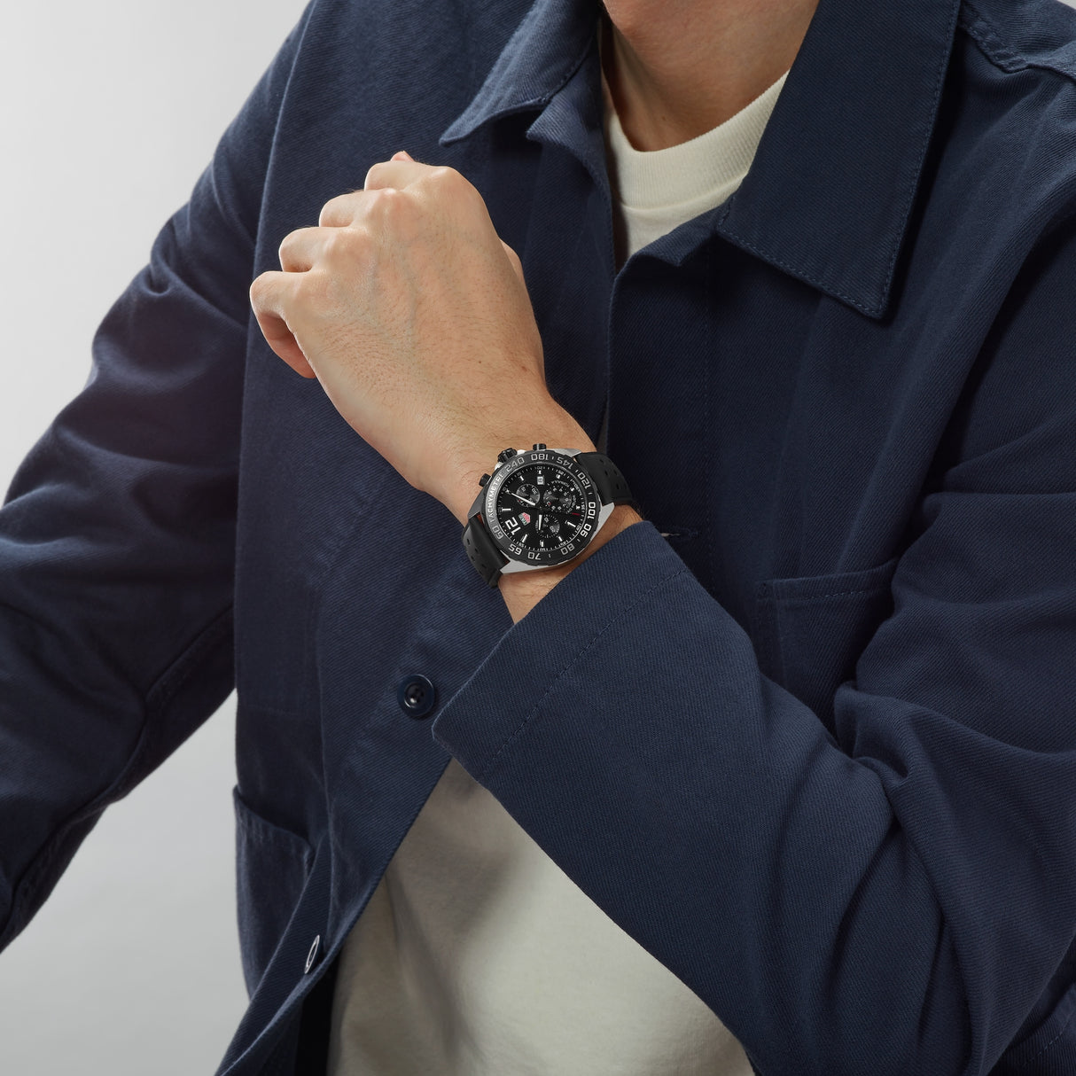 Formula 1 Quarzo Cronografo Nero 43mm Gomma