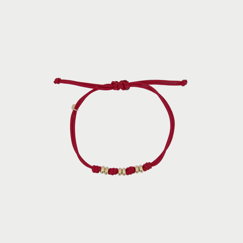 Bracciale Soft Rondelle e Nodi Bordeaux