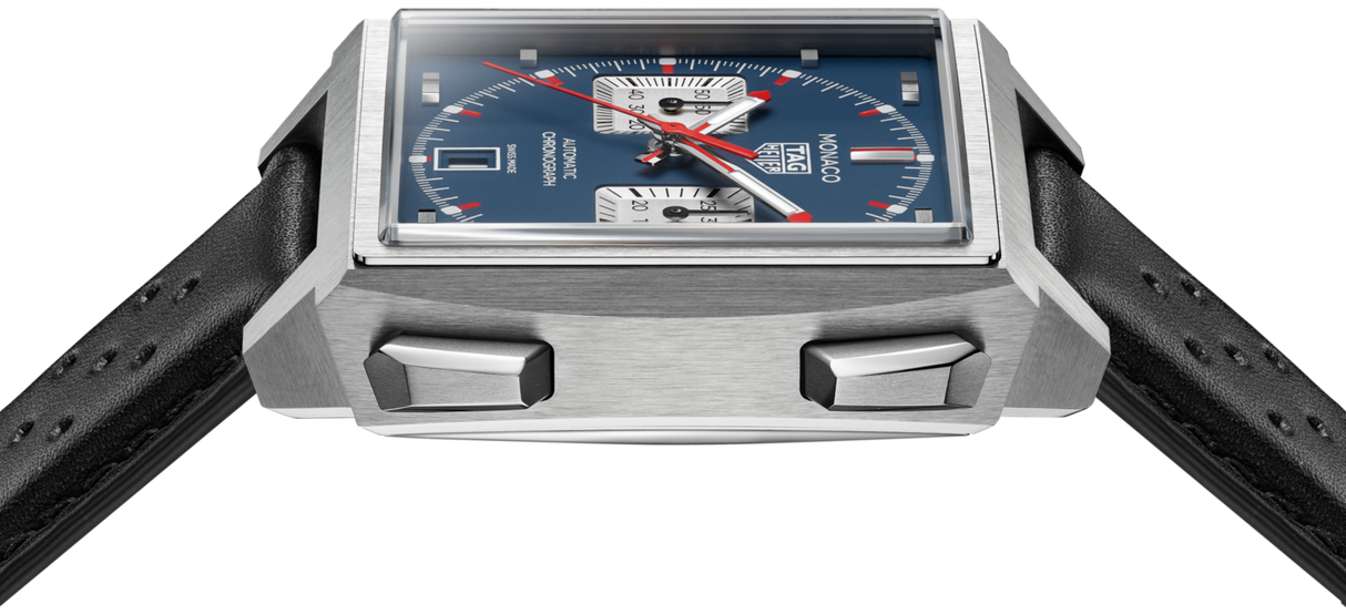 Monaco Chronograph Automatico Titanio Blu 39mm