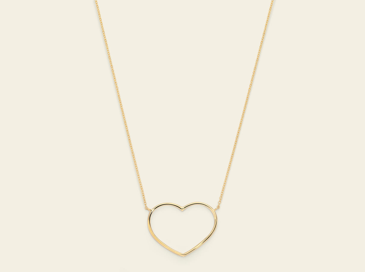 Collana Cuore a Filo Oro Giallo Marco Gerbella