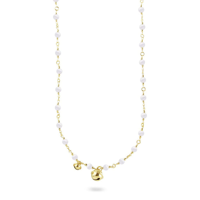 Collana Perle e doppio Campanello - Whiteside-Girocolli-RUE DES MILLE-Gioielleria Granarelli