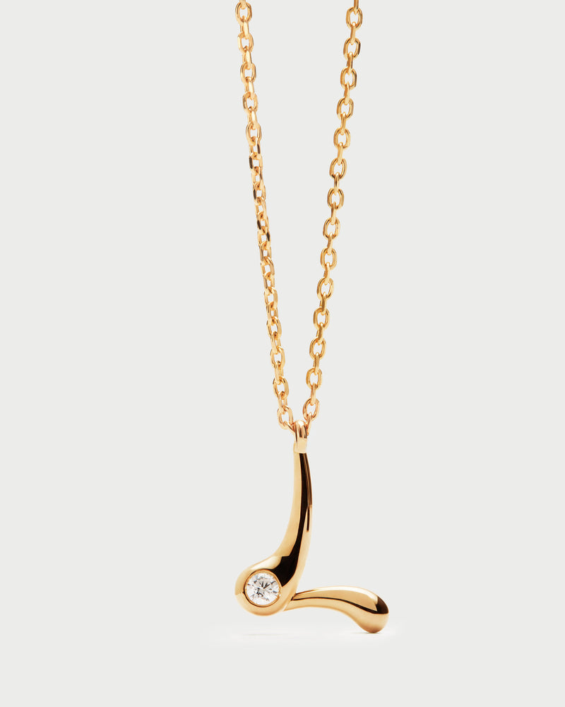 Collana con pendente iniziale L