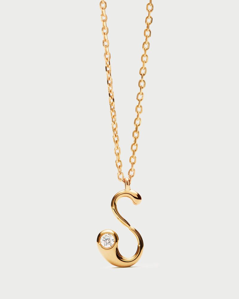 Collana con pendente iniziale S