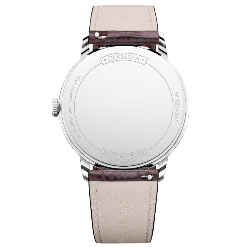Classima Quarzo Bianco Pelle 40mm 10882