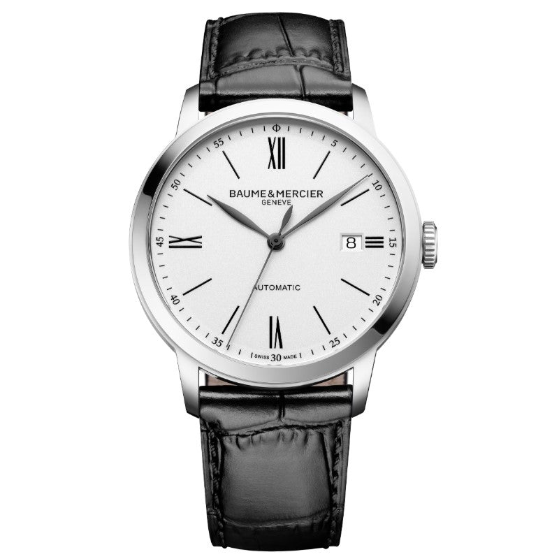 Classima Automatico Acciaio Bianco Pelle 40mm 10874