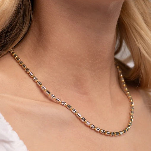 Collana in Argento Rosa Barrel Pioneer Canna di Fucile