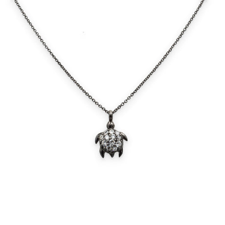 Collana Tartaruga Diamanti Oro Brunito-Girocolli-CRIVELLI-Gioielleria Granarelli