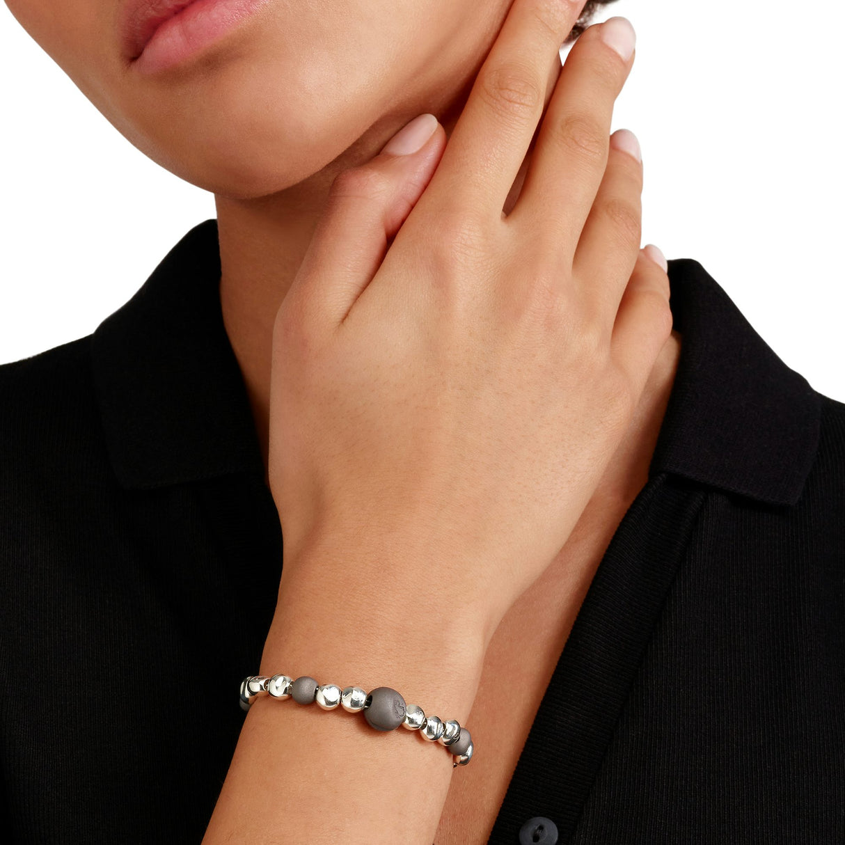 Bracciale DoDo Pepita Argento e Titanio