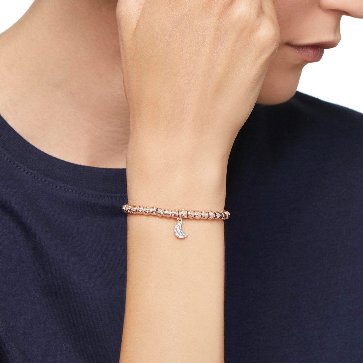 Bracciale DoDo Granelli Oro Rosa - Brisè Rosa 9kt