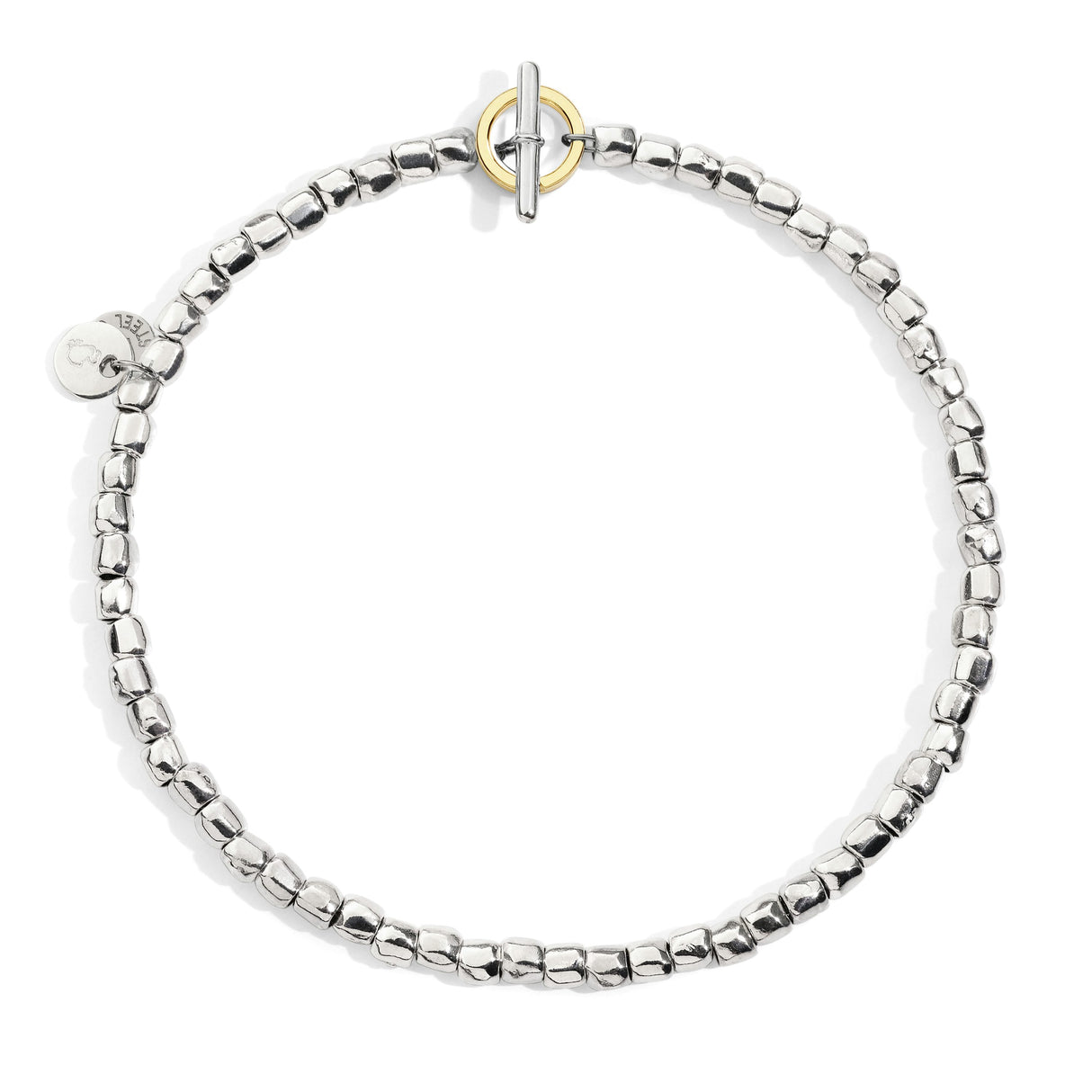 Bracciale DoDo Mini Granelli Argento - Brisè Giallo 9kt