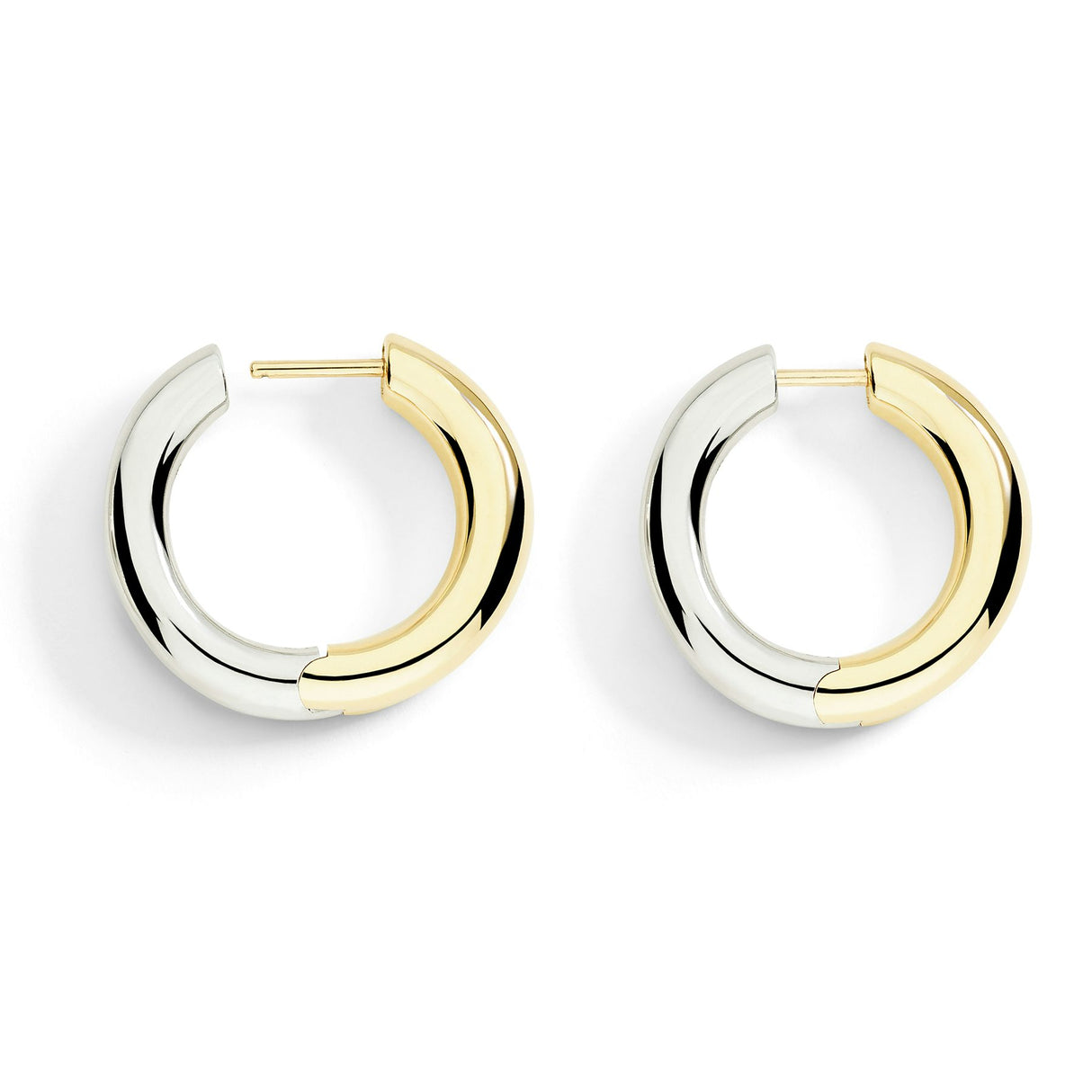 Orecchini DoDo Hoop Argento e Oro Giallo